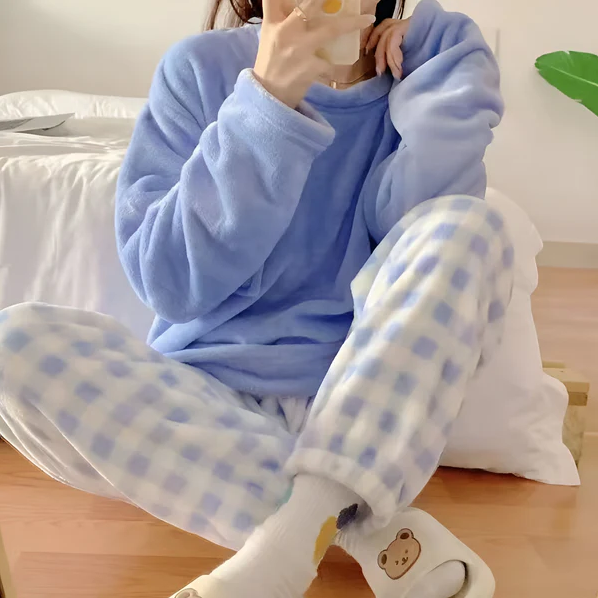 Pyjama Deux Pièces Doux pour Femme | Idéal pour la Détente à la Maison