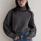 Pull À Col Roulé Classique pour Femme | Idéal pour l’Automne Et l’Hiver