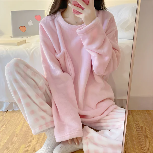 Pyjama Deux Pièces Doux pour Femme | Idéal pour la Détente à la Maison