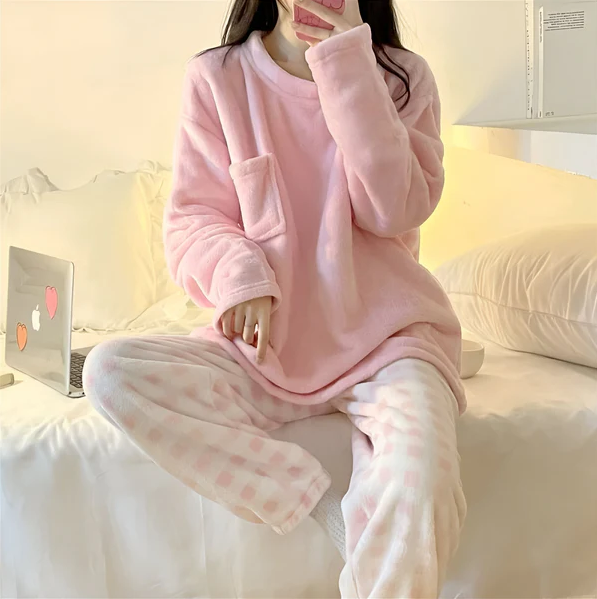 Pyjama Deux Pièces Doux pour Femme | Idéal pour la Détente à la Maison