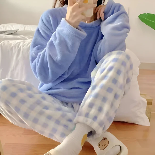 Pyjama Deux Pièces Doux pour Femme | Idéal pour la Détente à la Maison