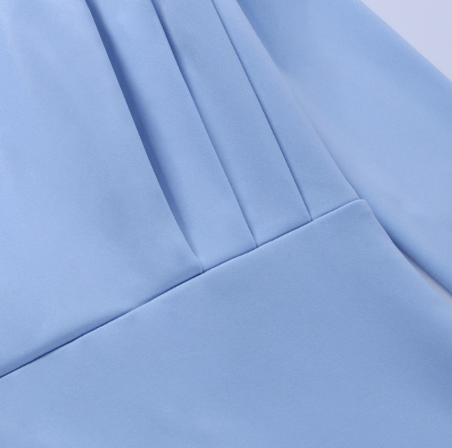 Robe Longue à Manches Longues avec Taille Définie pour Femme | Idéale pour les Occasions Formelles et les Soirées
