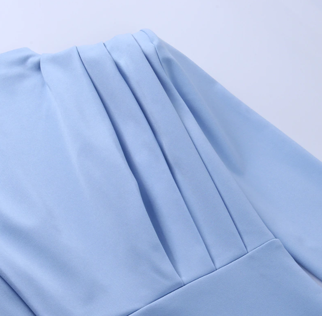 Robe Longue à Manches Longues avec Taille Définie pour Femme | Idéale pour les Occasions Formelles et les Soirées