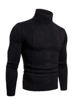 Pull Col Roulé à Maille Torsadée Classique pour Homme | Idéal pour l’Hiver