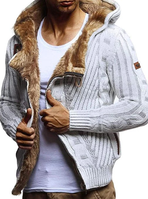 Sweat À Capuche Zippé Avec Capuche Intégrée Pour Homme | Idéal Pour La Saison Froide