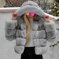 Veste à Capuche avec Finition Imitation Fourrure pour Femmes | Idéale pour l’Hiver