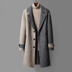 Manteau Long À Fermeture Boutonnée pour Homme | Idéal pour Les Occasions Formelles Et L’Hiver
