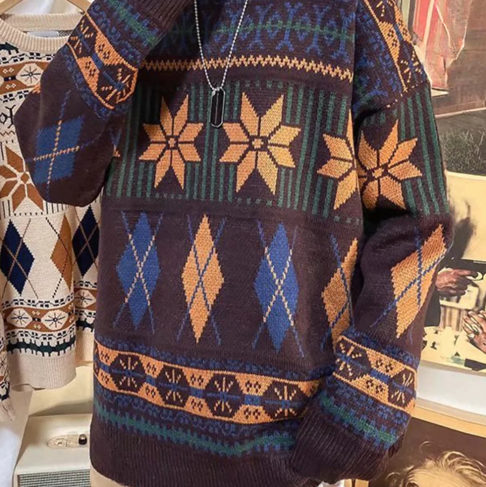 Pull Tricoté Coupe Oversize pour Hommes | Idéal pour un Usage Quotidien