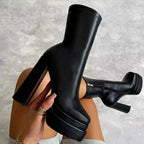 Bottines à Plateforme avec Talon Haut pour Femmes | Idéal pour Usage Quotidien