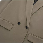 Blazer Oversize Structuré à Revers Classiques pour Femme | Idéal pour le Travail et le Quotidien