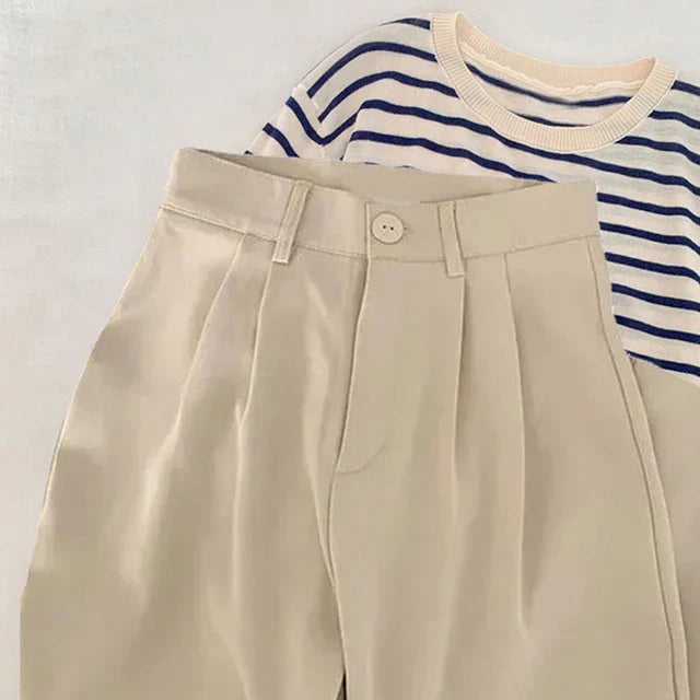 Pantalon Taille Haute Avec Jambes Évasées Pour Femmes | Idéal Pour Toutes Saisons
