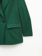 Blazer Croisé Avec Col À Revers Pour Femme | Idéal Pour Le Travail Ou Les Occasions Décontractées