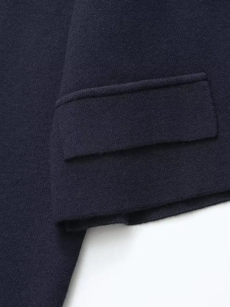 Blazer Court Double Boutonnage Oversize Pour Femme | Idéal Pour Mi-Saison