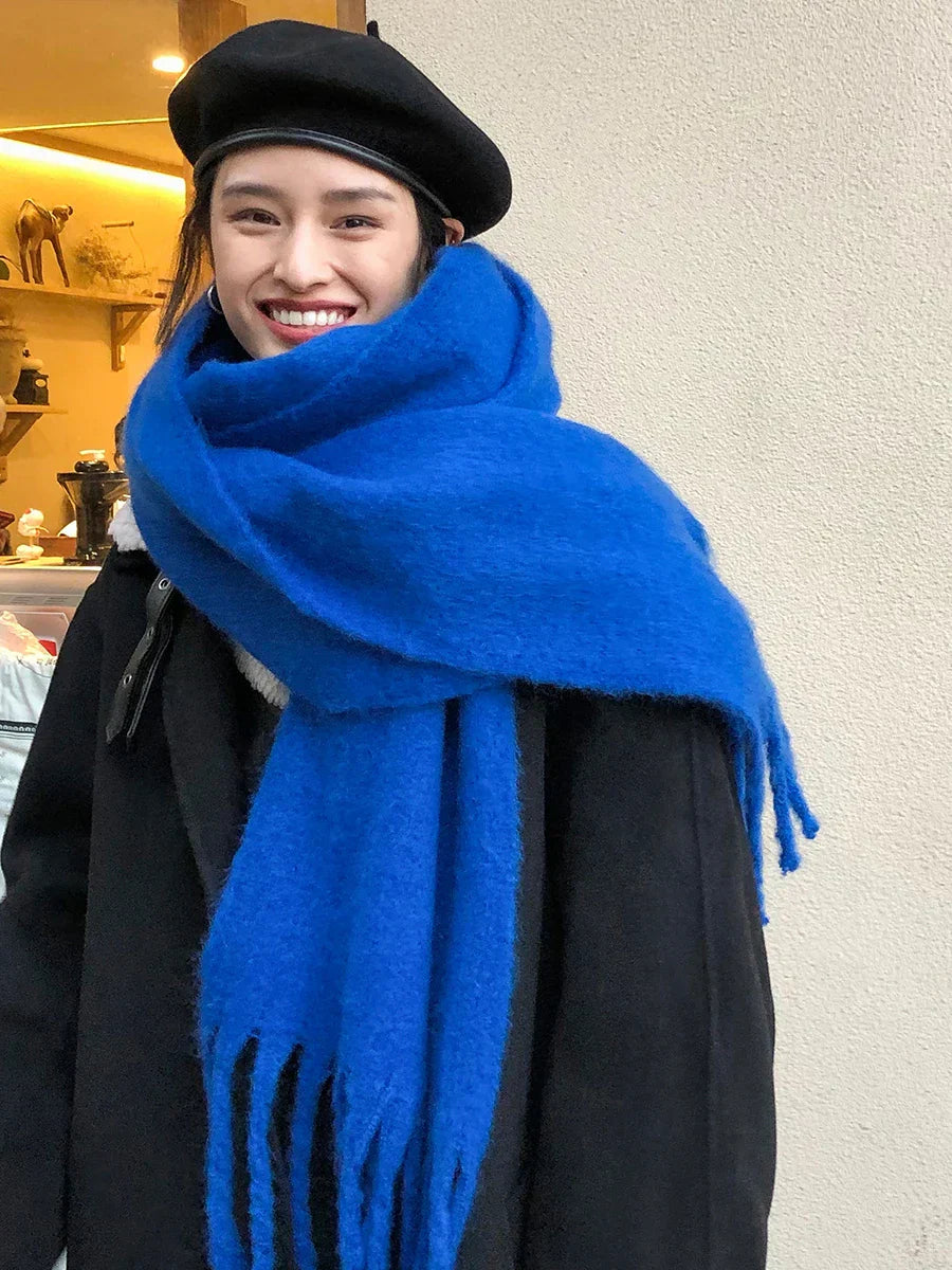 Écharpe Épaisse avec Franges pour Femmes | Idéale pour La Saison Hivernale