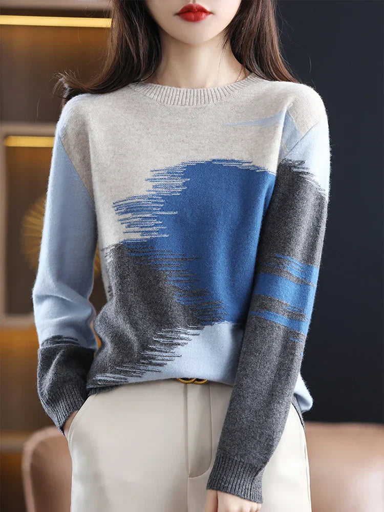 Pull À Manches Longues Avec Motif Tie-Dye Pour Femmes | Idéal Pour Usage Quotidien