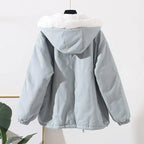 Veste à Capuche Ample avec Fermeture Avant pour Femme | Idéale pour les Journées Décontractées et les Activités Quotidiennes