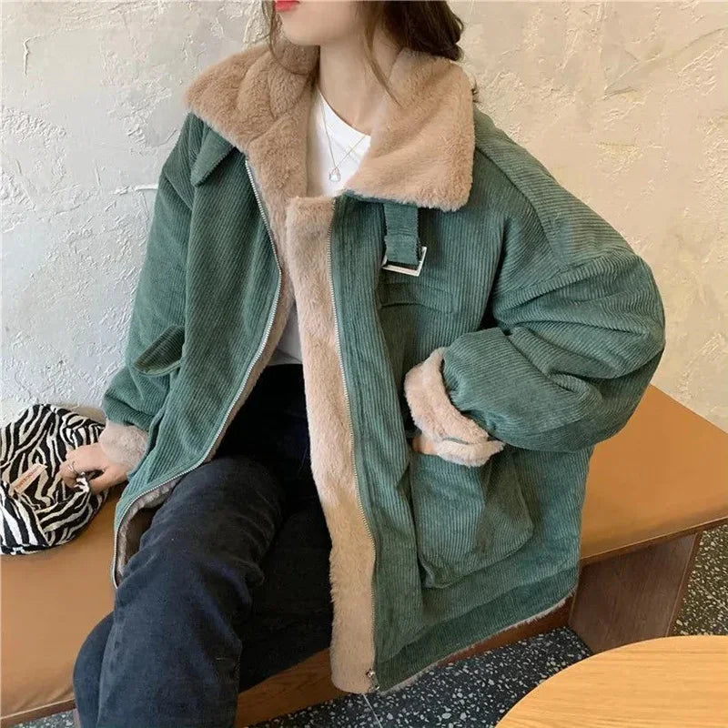Veste avec Col Revers Et Fermeture Ceinturée pour Femmes | Idéale pour L’Hiver