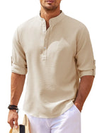 Chemise Décontractée À Manches Longues pour Homme avec Col Classique | Idéale pour Le Quotidien