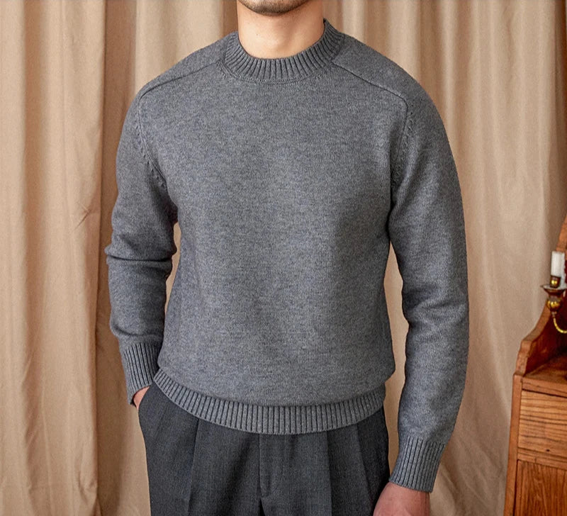 Pull D’Hiver À Col Rond Pour Homme | Idéal Pour Les Tenues Quotidiennes