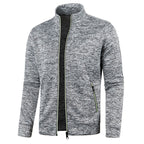 Veste Légère avec Fermeture Zippée et Col Montant pour Hommes | Idéale pour Printemps et Automne