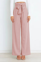 Pantalon à Jambes Larges avec Taille Haute pour Femme | Idéal pour la Mi-Saison ou l’Usage Quotidien
