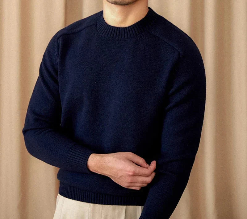 Pull D’Hiver À Col Rond Pour Homme | Idéal Pour Les Tenues Quotidiennes