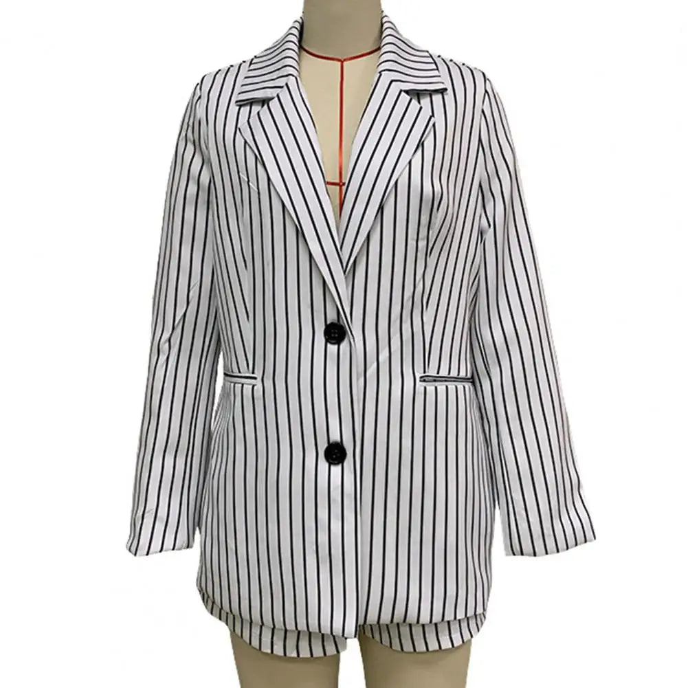 Ensemble Blazer Et Short À Taille Haute Pour Femme | Idéal Pour Un Usage Quotidien Et Casual