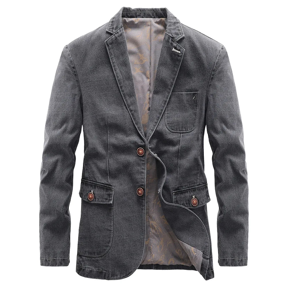 Blazer Pour Homme Avec Coupe Décontractée Et Poches Fonctionnelles Pour Adulte | Idéal Pour Usage Quotidien Et Semi-Formel