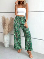 Pantalon Large Avec Motif Paisley Pour Femmes | Idéal Pour Usage Quotidien Et Temps Chaud