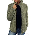Veste Zippée à Col Montant pour Femme | Idéale pour les Jours Froids
