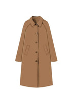 Trench-Coat Oversize à Fermeture Boutonnée et Poches pour Femmes | Ideal for Mi-Saison et Usage Quotidien