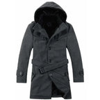 Trenchcoat avec Capuche et Ceinture pour Homme | Adapté à l’Automne et à l’Hiver