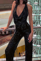 Combinaison avec Détails à Sequins pour Femme | Idéale pour les Événements Spéciaux