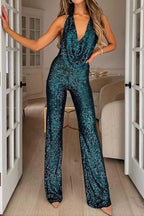 Combinaison avec Détails à Sequins pour Femme | Idéale pour les Événements Spéciaux