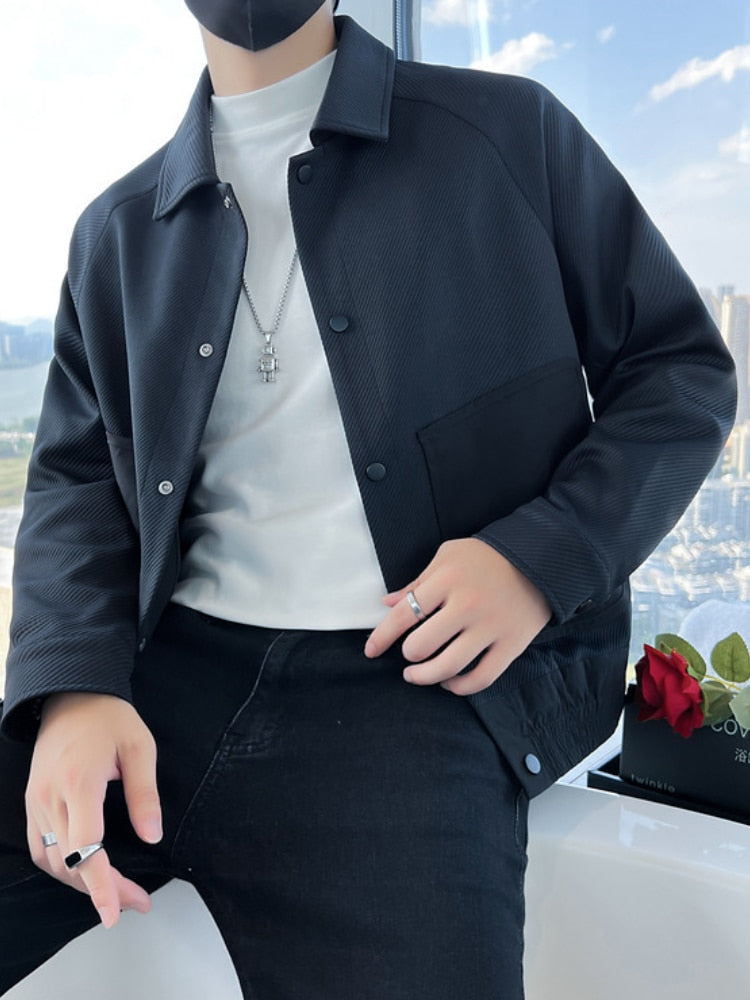 Veste Avec Fermeture À Boutons-Pression Pour Homme | Idéal Pour Le Printemps Et Les Soirées D’Été