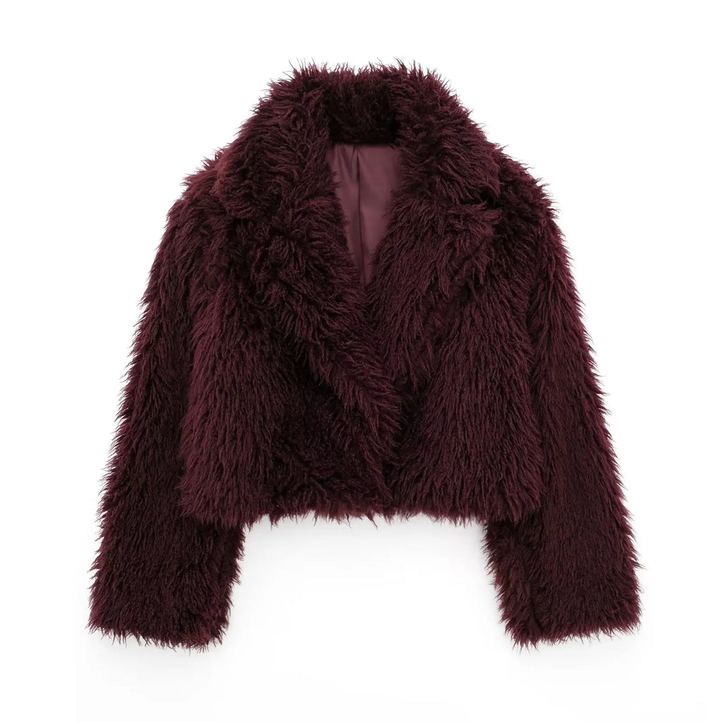 Manteau avec Col en V et Poches Latérales pour Femme | Idéal pour l’Automne et l’Hiver
