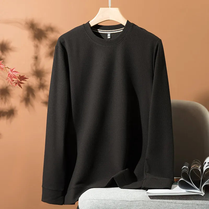 Pull En Maille Coupe Décontractée Avec Col Et Manches À Revers Pour Homme | Idéal Pour Usage Quotidien