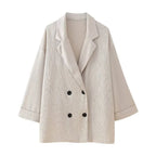 Ensemble Blazer Et Pantalon Avec Effet Crinkle Pour Femme | Idéal Pour Occasions Formelles