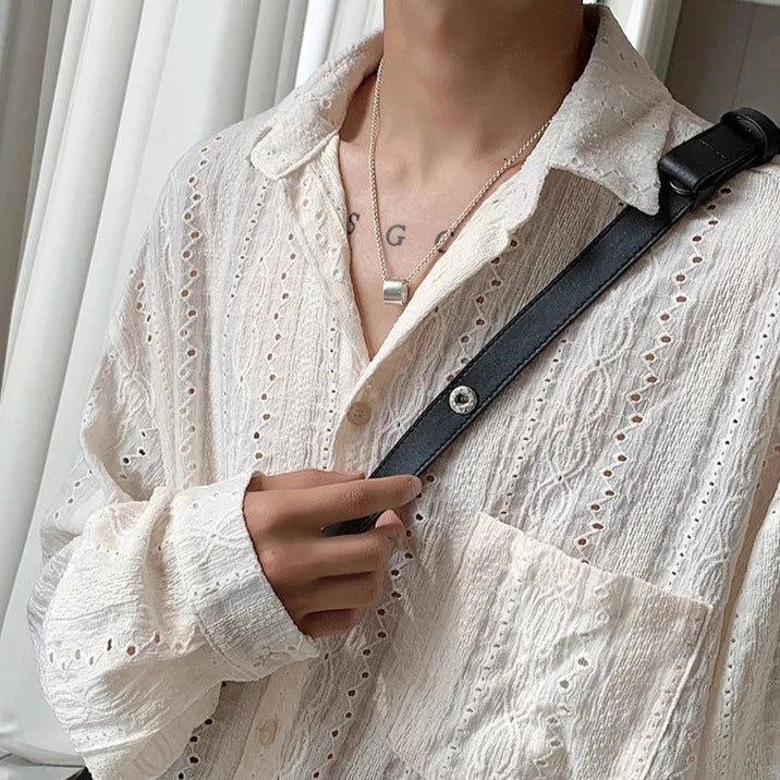 Chemise Décontractée à Manches Longues avec Col Classique pour Homme | Idéal pour le Quotidien