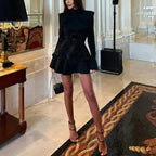 Mini-Robe À Coupe Ajustée De Couleur Unie Pour Femme | Idéale Pour Des Sorties Courantes