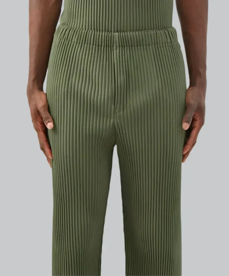 Pantalon à Plis Mi-long pour Homme | Idéal pour le Quotidien ou les Sorties Décontractées
