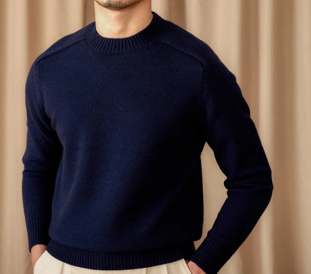 Pull D’Hiver À Col Rond Pour Homme | Idéal Pour Les Tenues Quotidiennes