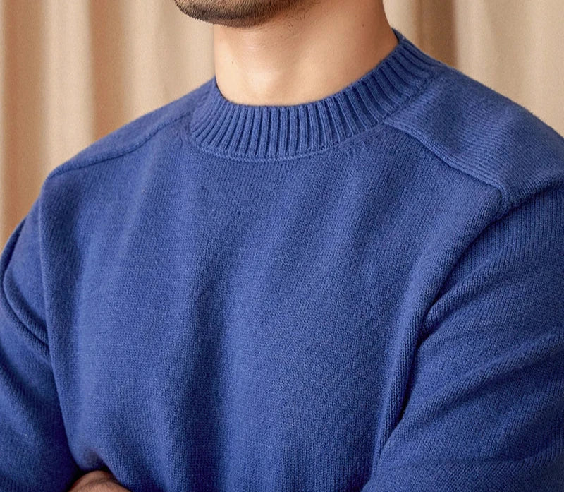 Pull D’Hiver À Col Rond Pour Homme | Idéal Pour Les Tenues Quotidiennes