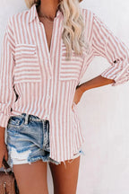 Blouse Rayée À Coupe Ample Pour Femme | Idéale Pour Un Usage Quotidien