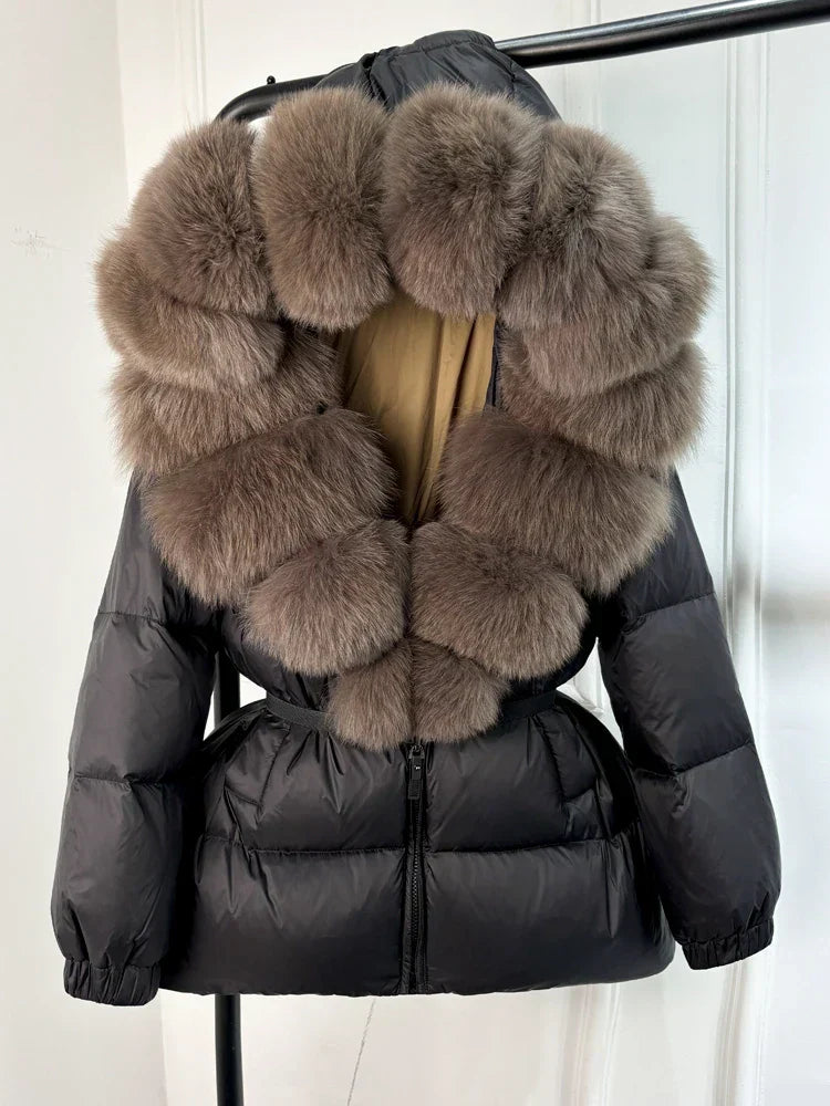 Doudoune avec Capuche Et Col Amovible pour Femmes | Idéal pour L’hiver