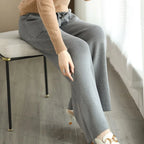 Pantalon Large En Maille Avec Coupe Fluide Pour Femmes | Idéal Pour Usage Quotidien Et Occasions Diverses