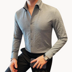 Chemise À Manches Longues pour Hommes avec Coupe Ajustée | Idéale pour Usage Quotidien
