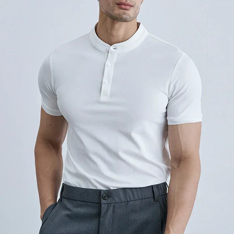 Chemise À Manches Courtes avec Col pour Hommes | Idéale pour Usage Quotidien