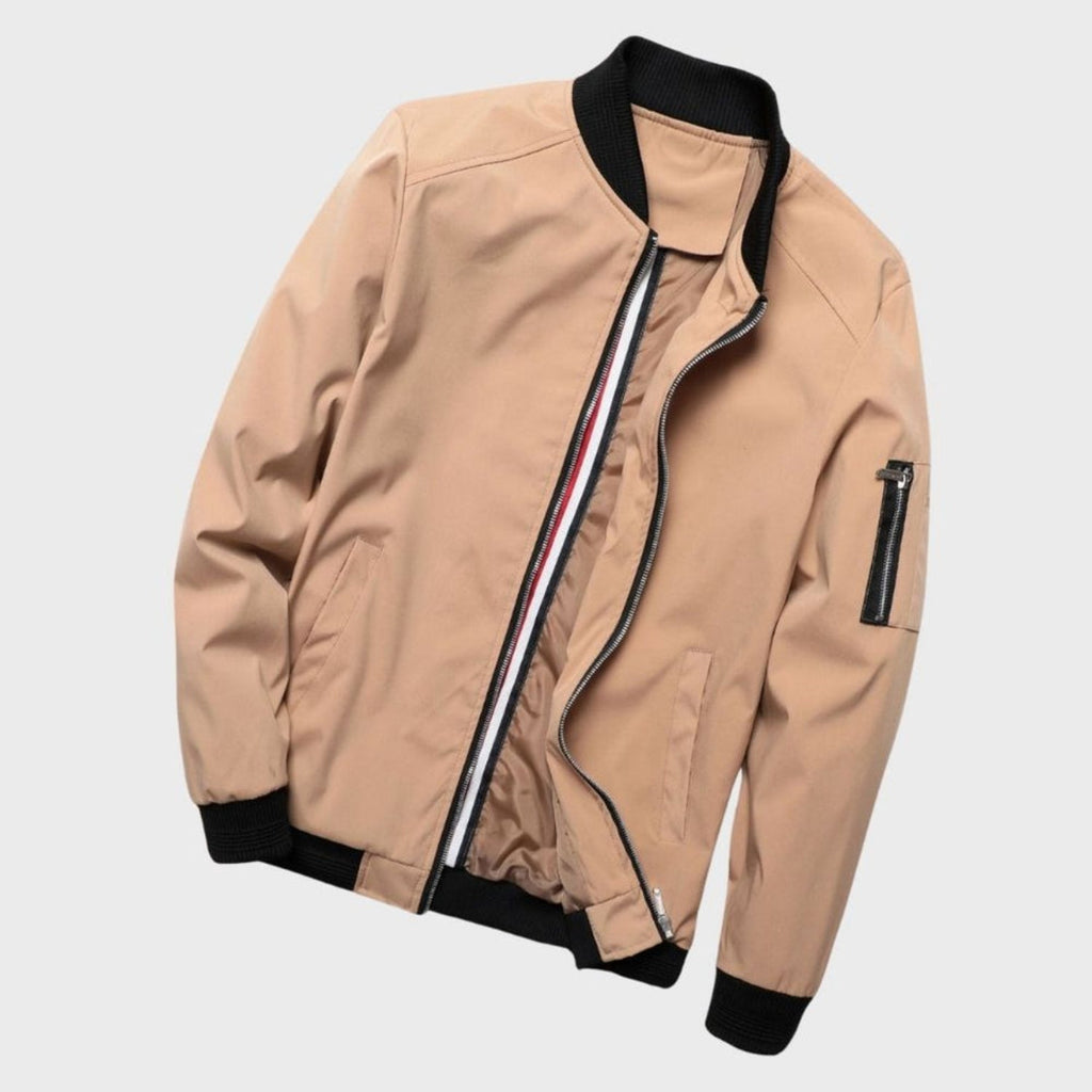 Bomber pour Hommes avec Fermeture Zippée et Poches Multiples | Idéal pour Tenues Quotidiennes