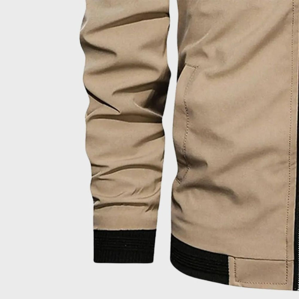 Bomber pour Hommes avec Fermeture Zippée et Poches Multiples | Idéal pour Tenues Quotidiennes